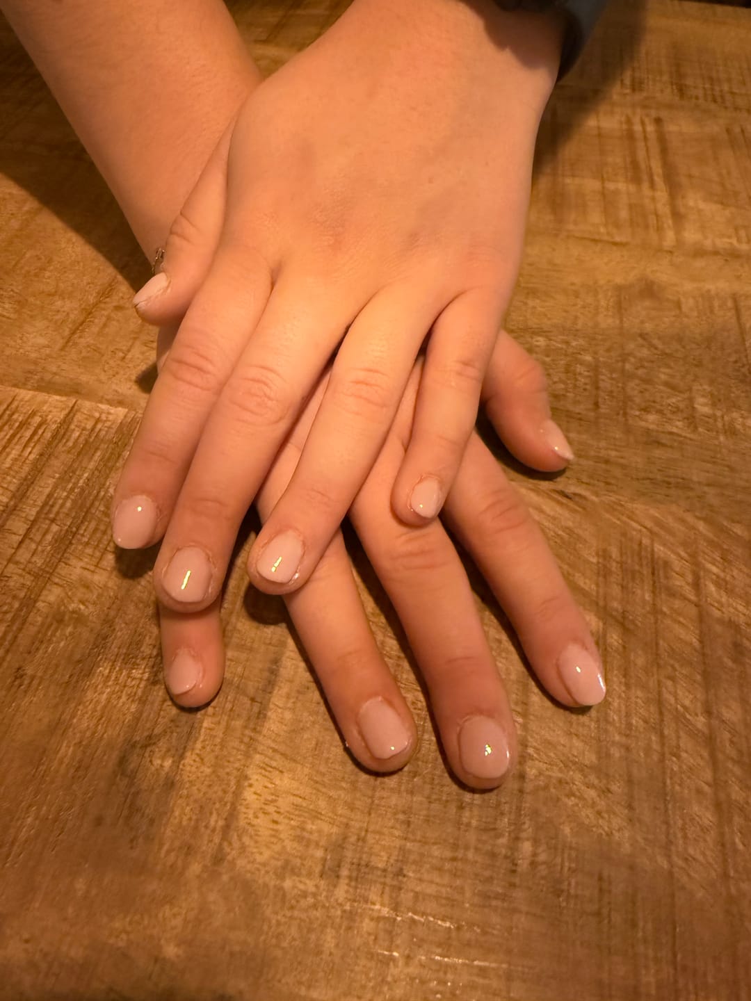 Customer photo review of Baby Pink Dipping Powder
