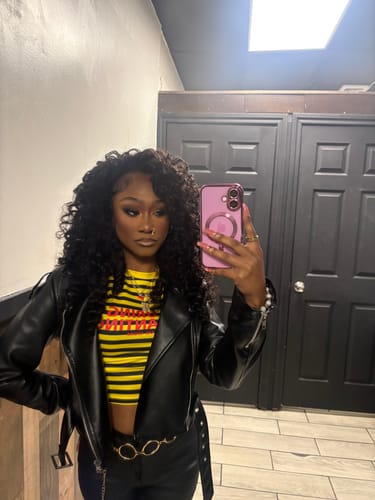 Customer photo review of Burmese Curly Natural Black Hair Bundles 1/3/4Pcs | Hair Extensions