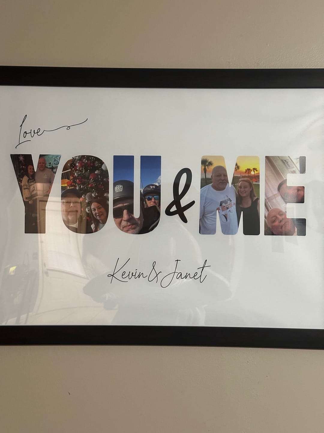 Customer photo review of You & Me - Personalized Poster