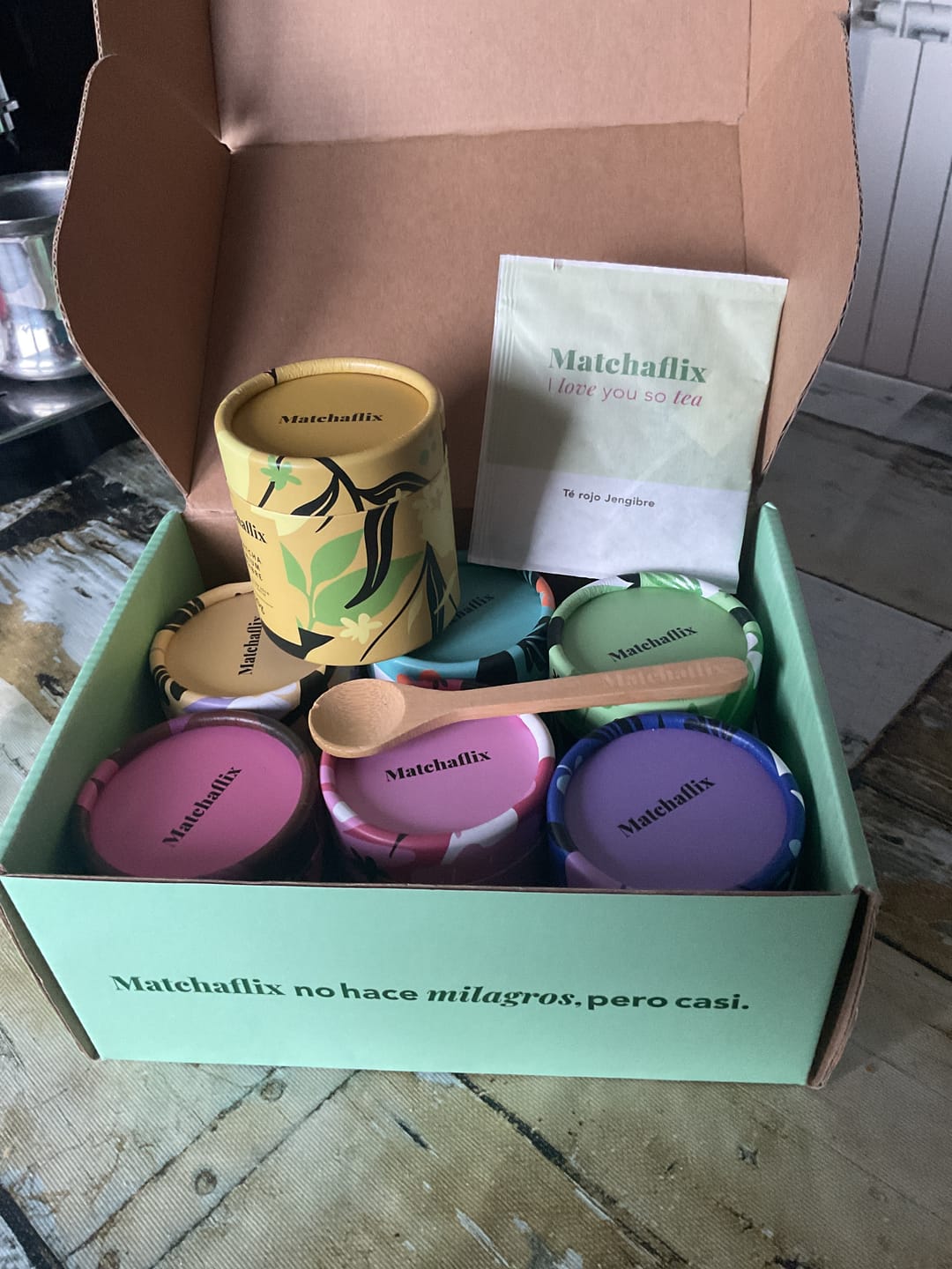 Customer photo review of Pack Sabores - Té Matcha Premium 100% Degustación