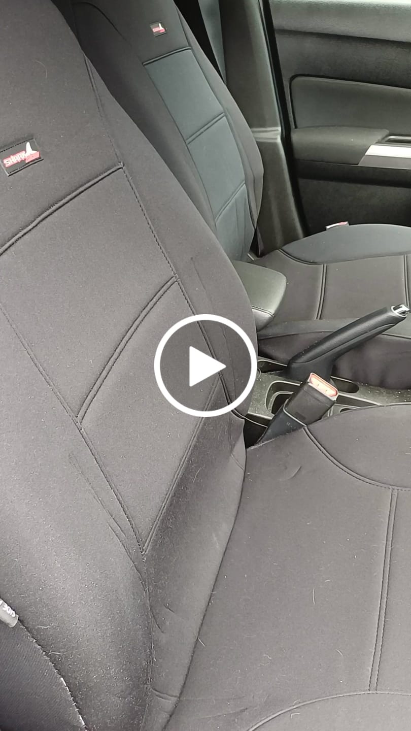 Customer video review of Sharkskin Neoprene Universal Front Seat Covers - Black