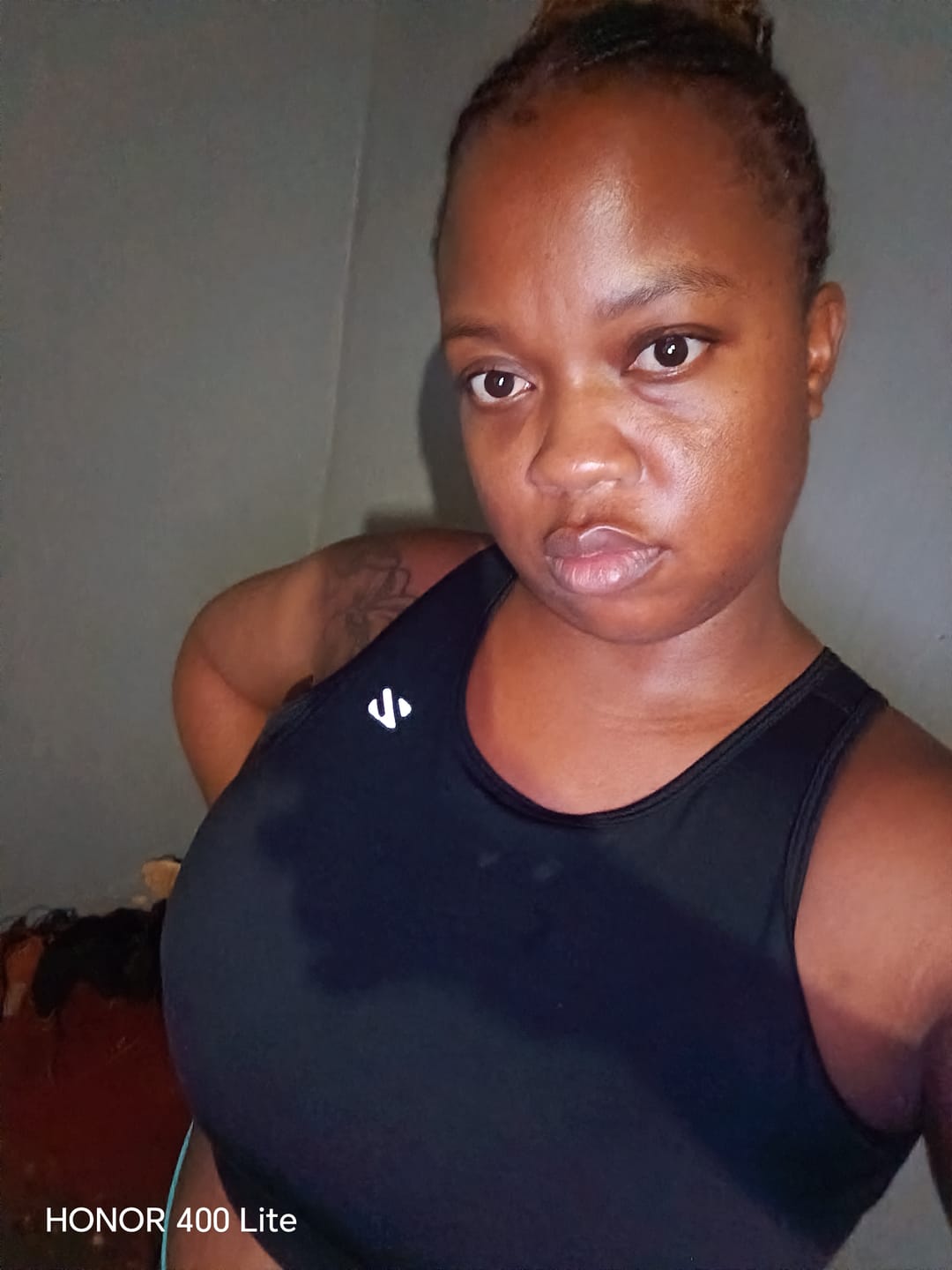 Customer photo review of Cut Out Backless Sports Bra