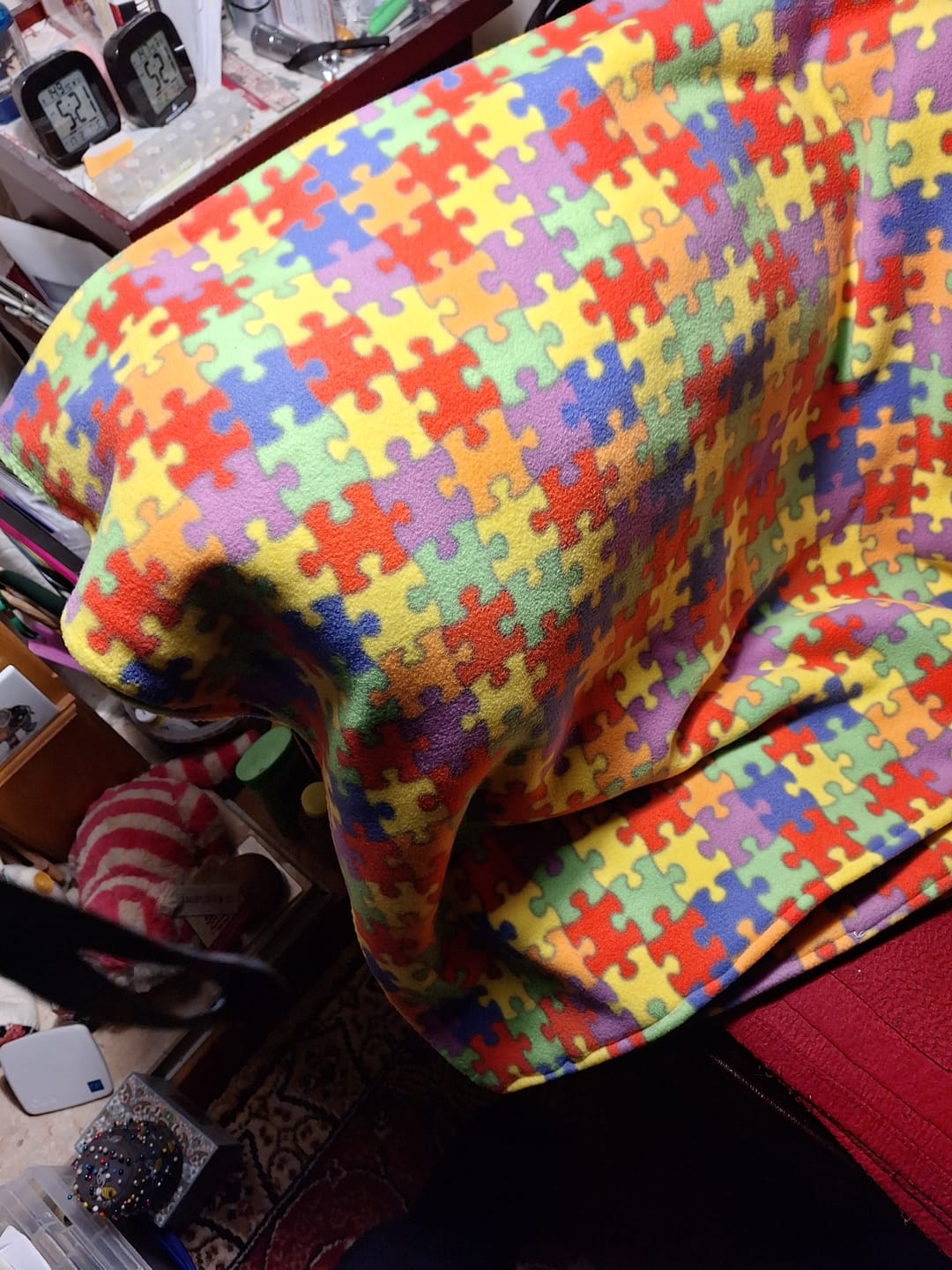 Customer photo review of Jigsaw Anti Pill Polar Fleece Fabric