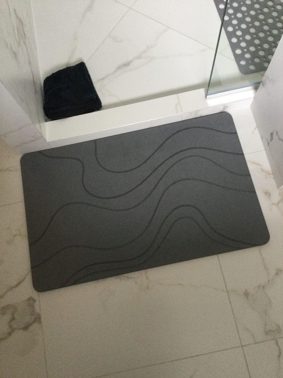 Customer photo review of GLASSGUARD™ Quick Dry Stone Bath Mat
