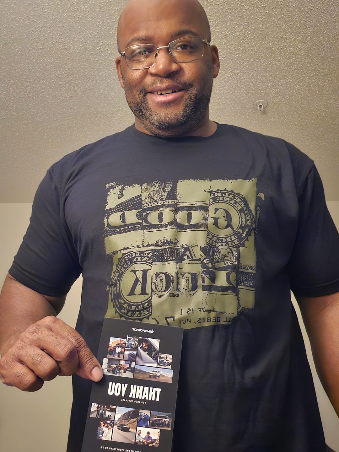 Customer photo review of Good Luck Tee