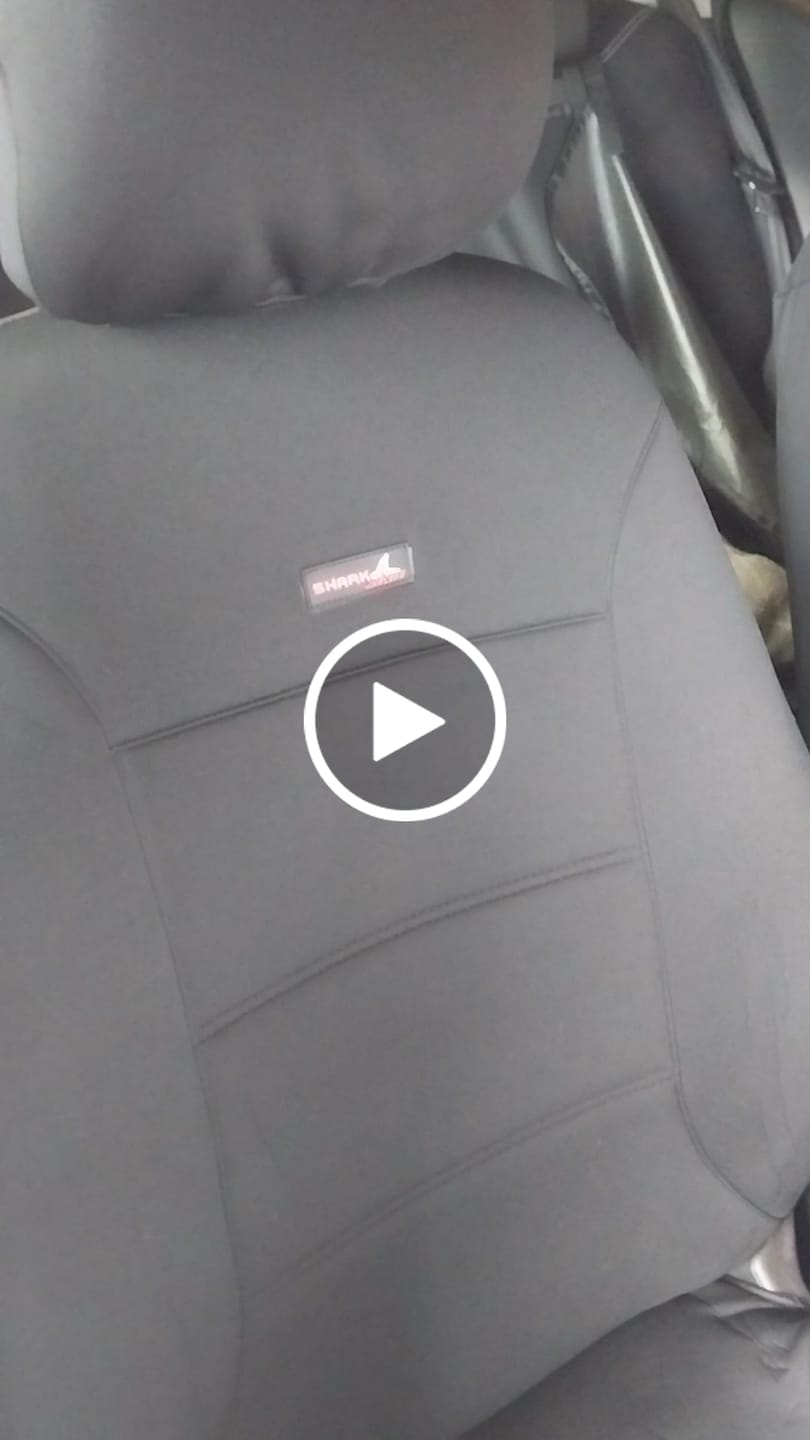 Customer video review of Sharkskin Neoprene Universal Front Seat Covers - Black