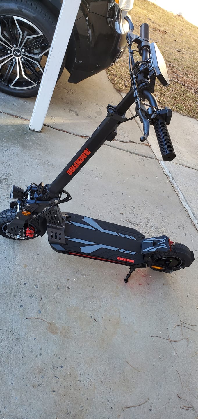 Customer photo review of Backfire M8 Electric Scooter with GPS and Samsung Battery