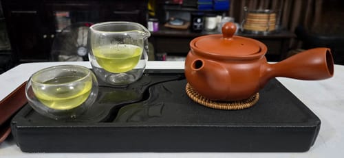 Customer photo review of Red Japanese Clay Teapot