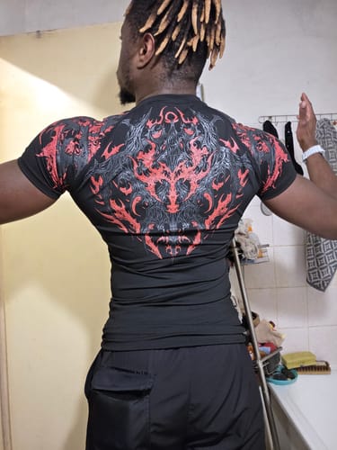 Customer photo review of Void Tech™ Infernal Short sleeve Compression [NIGHTMARE]