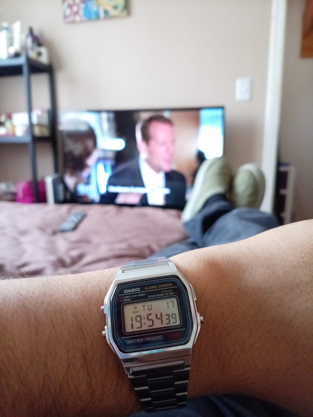 Customer photo review of Reloj Casio Vintage A158WA-1DF Azul/Plateado