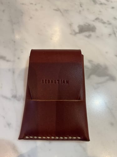 Customer photo review of Slimmad plånbok i äkta läder