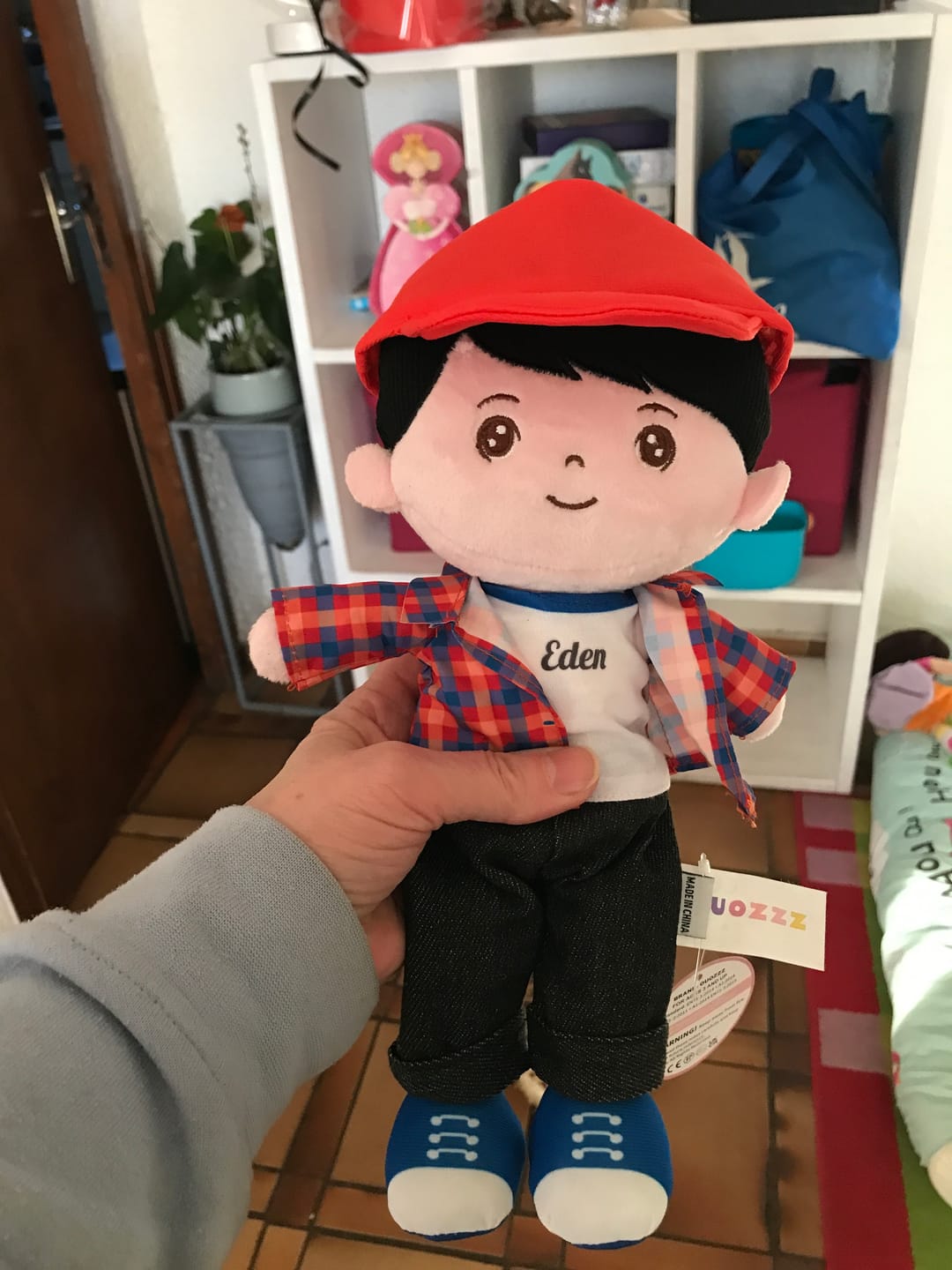 Customer photo review of Personnalisée Poupée en Peluche pour Garçon en Chemise à Carreaux