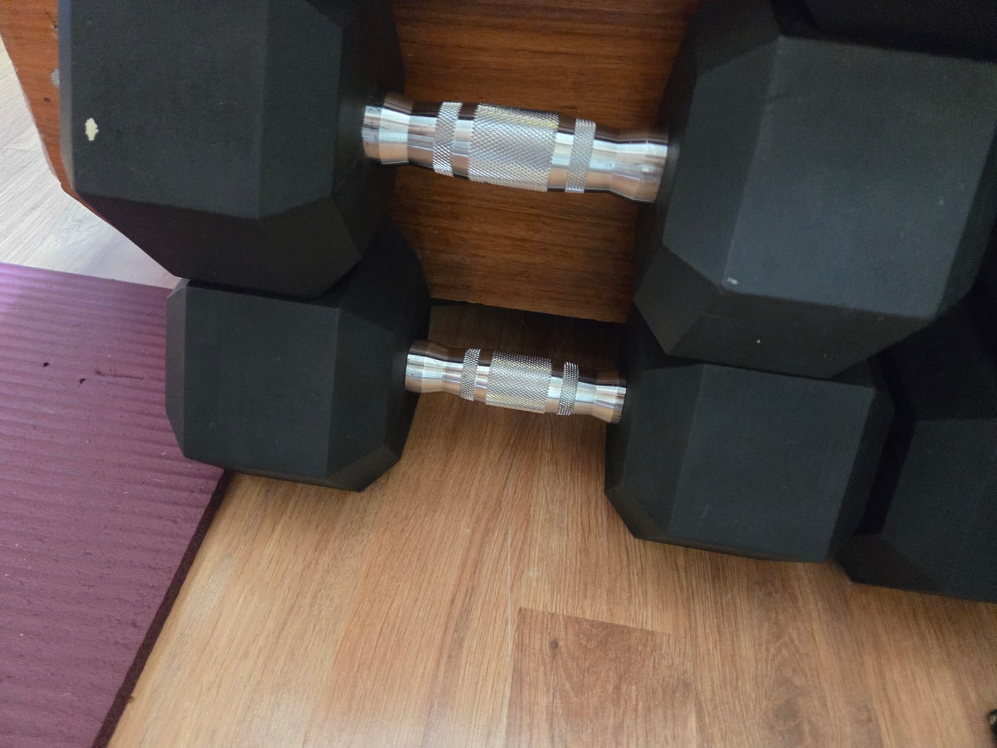 Customer photo review of Mancuerna Hexagonal (2.5 a 50 kg) IRONSIDE