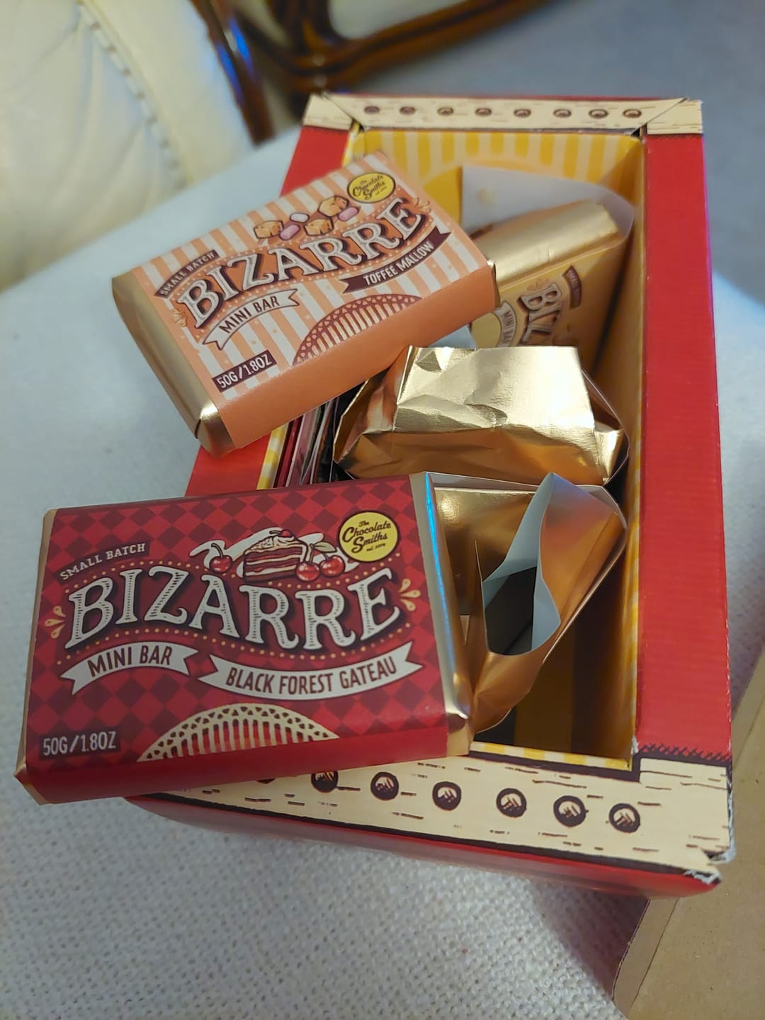 Customer photo review of Black Forest Gateau inspired chocolate bar 145g