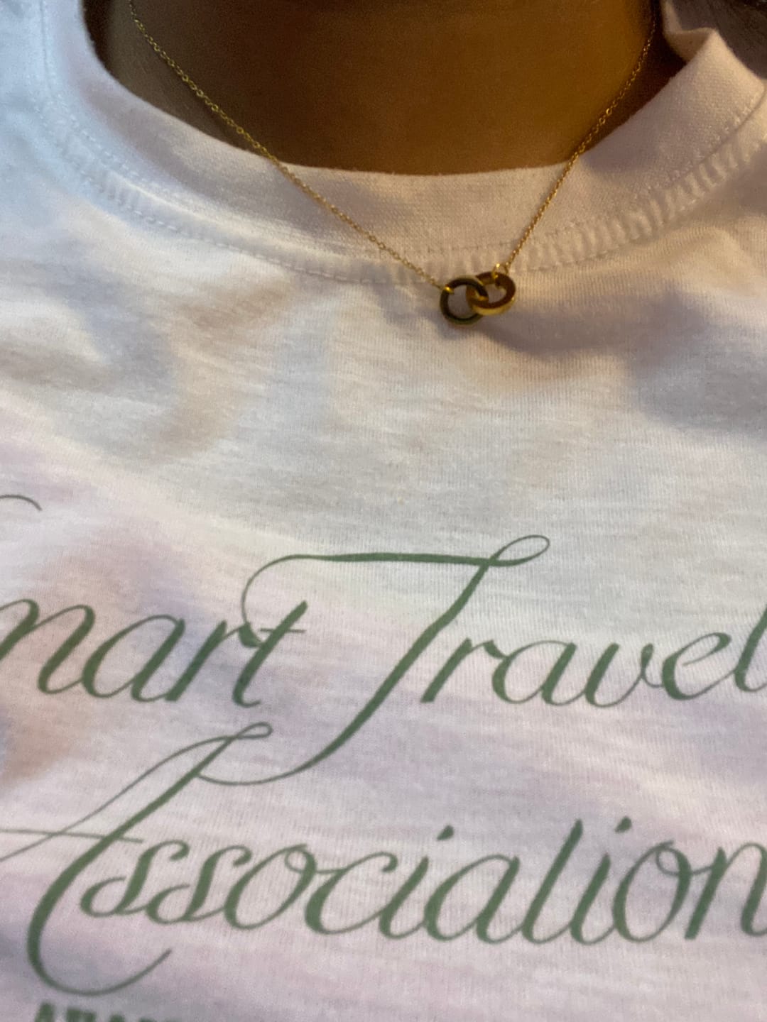 Customer photo review of Linked Circles Harmony Necklace