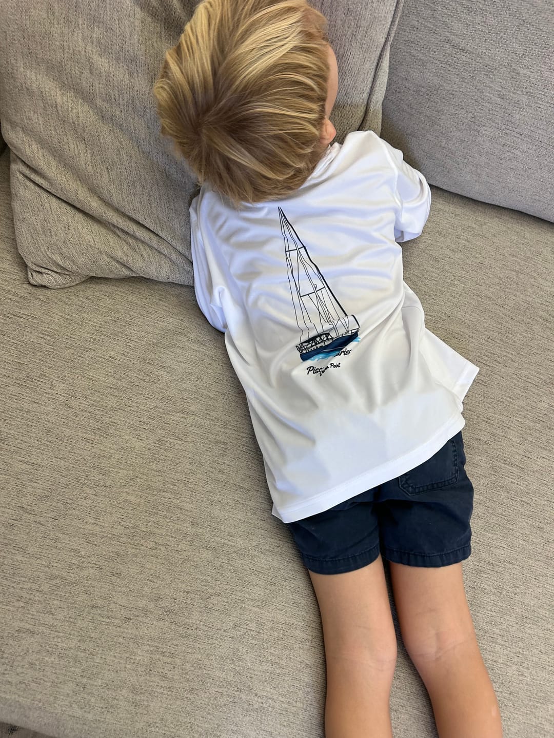 Customer photo review of Youth/Kids Dri-Fit Custom Boat Shirts
