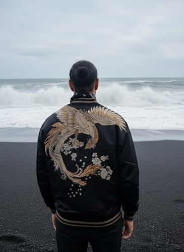 Customer photo review of Phoenix Sukajan Souvenir Jacket