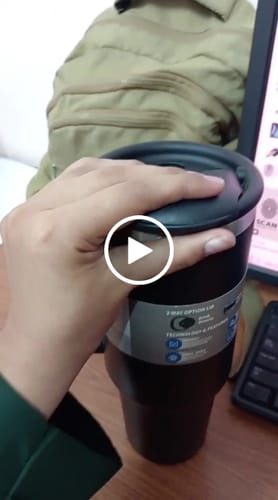 Customer video review of 1200ml Stainless Steel Vacuum Tumbler - Black