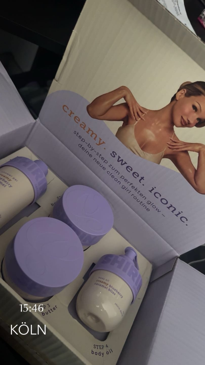 Customer photo review of Glow Girl Butter Set Creamy Blueberry Caramel Bliss