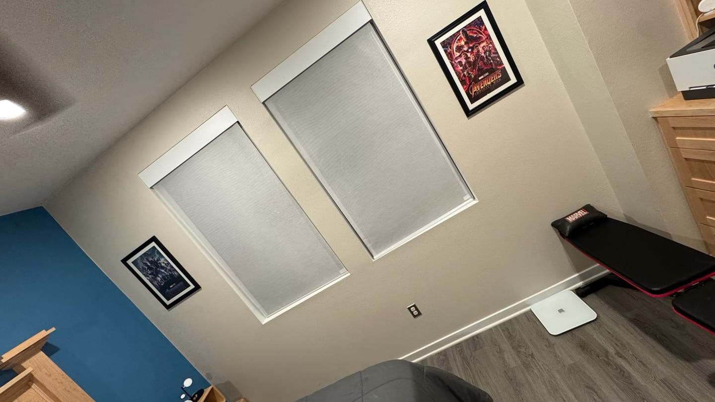 Customer photo review of Side Rail Tracks For Blackout Shades
