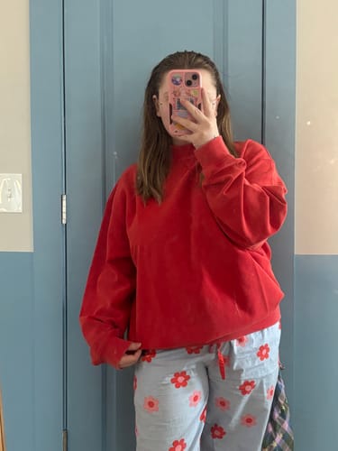 Customer photo review of Vintage Waffle Mockneck