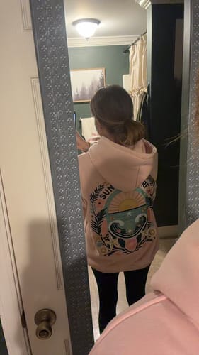 Customer photo review of Sunset Tide Hoodie
