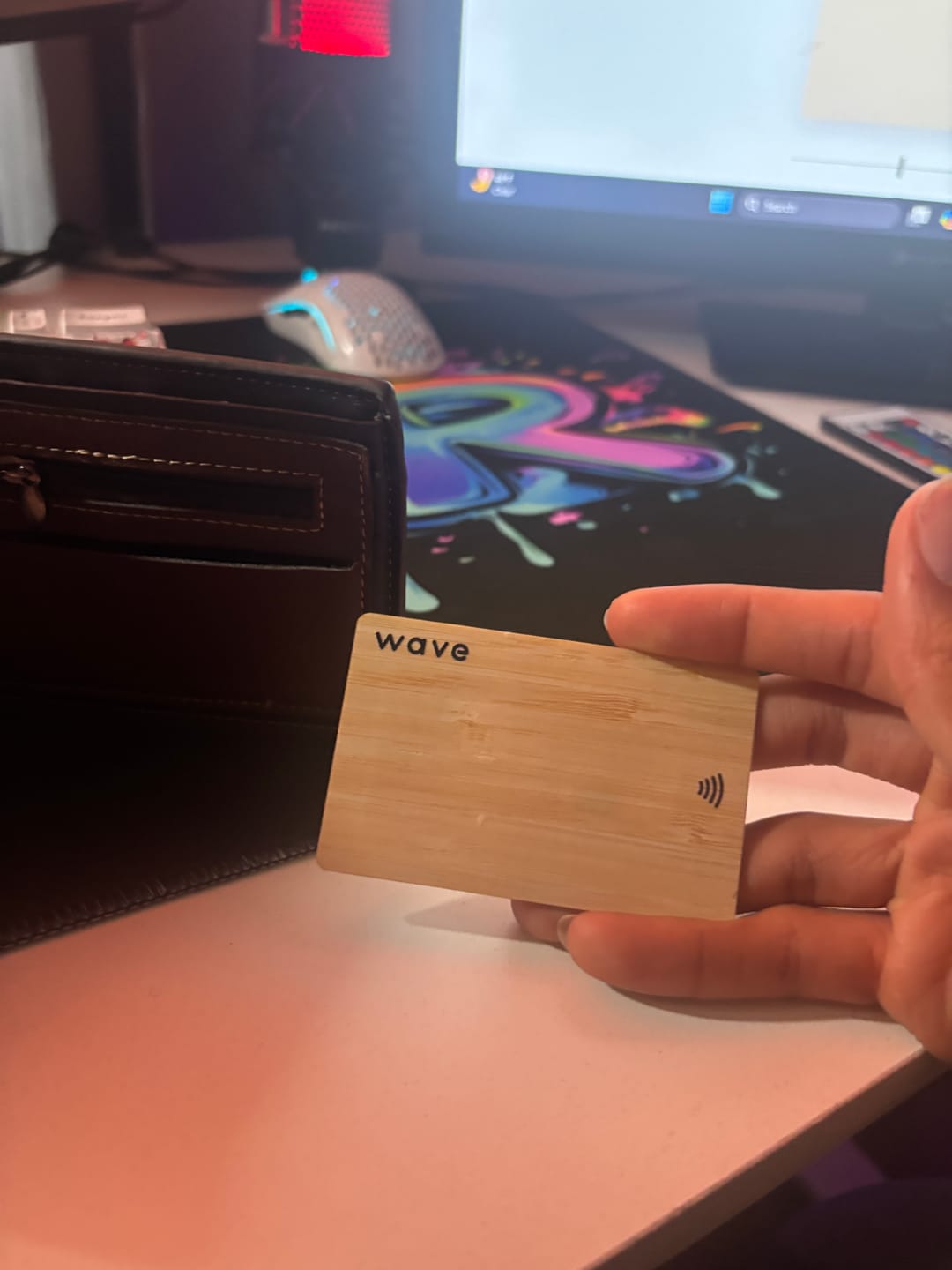 Customer photo review of Custom NFC Business Card
