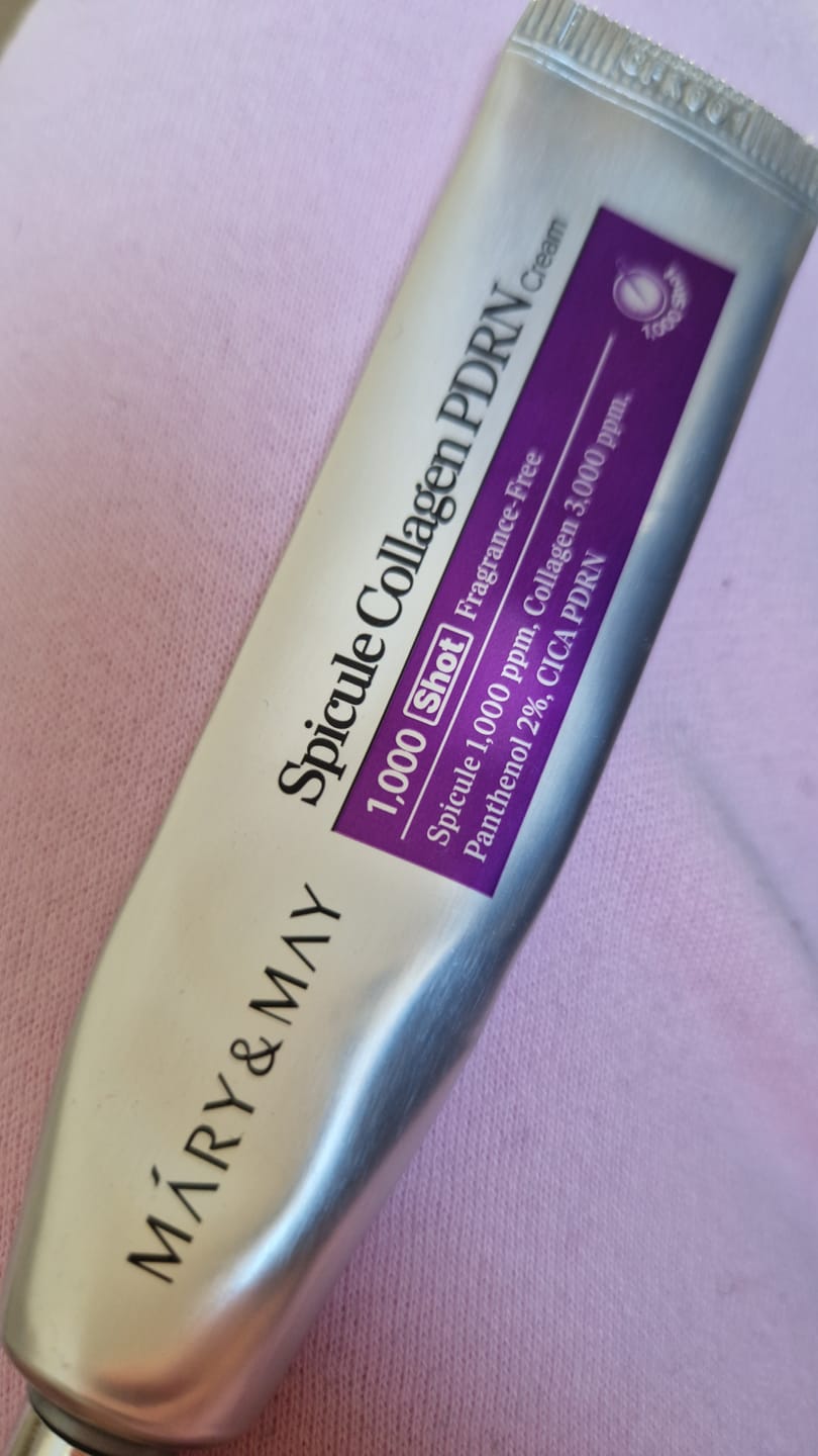 Customer photo review of Nostiprinošs pretgrumbu sejas krēms Mary&May Spicule Collagen PDRN Cream