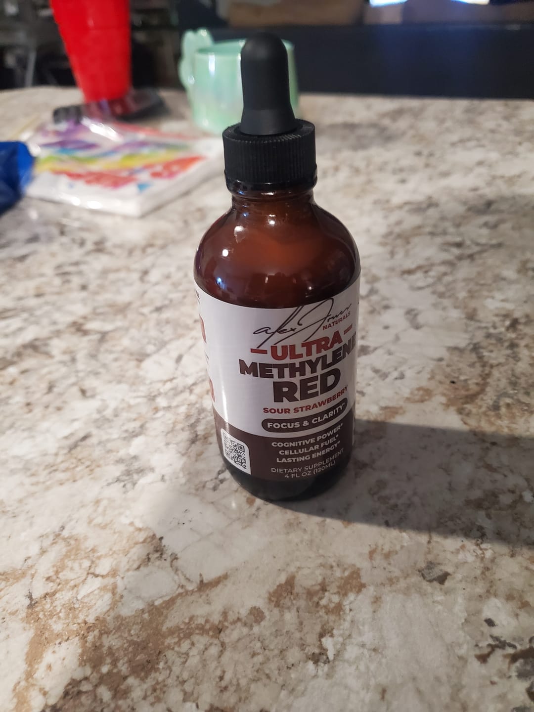 Customer photo review of The Ultra Methylene Red - Sour Strawberry (120ML) (30 Servings)