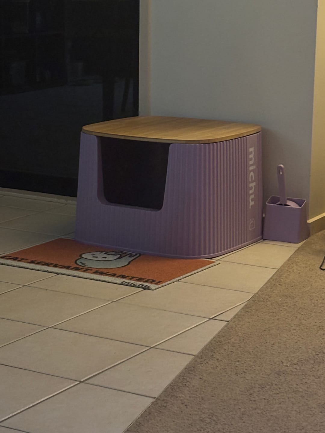 Customer photo review of Michu XXL Stella Deluxe Cat Litter Box - Spacious Design