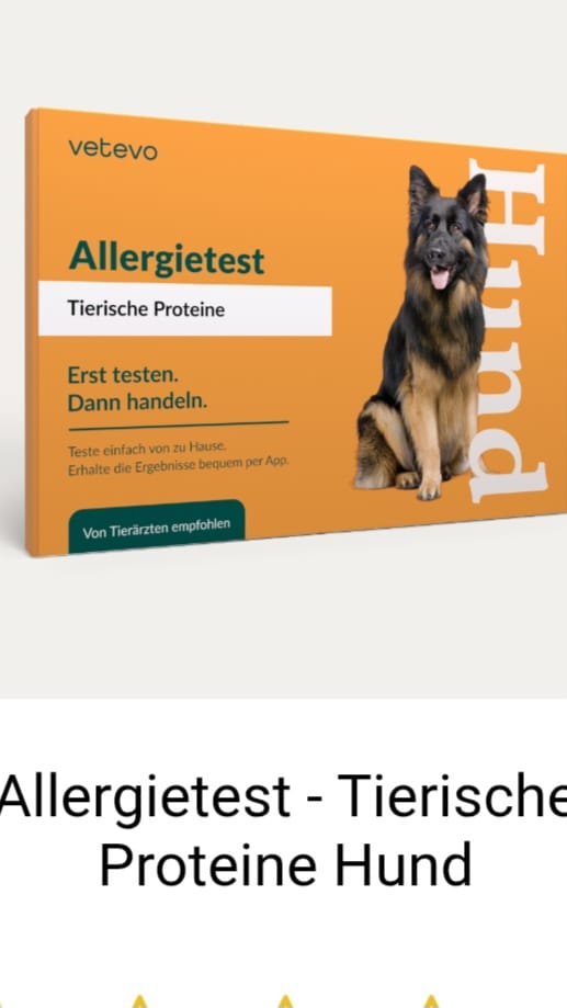 Customer photo review of Allergietest - Tierische Proteine Hund