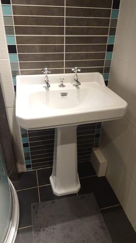 Customer photo review of Aquadart Bayswater Basin Taps - Chrome