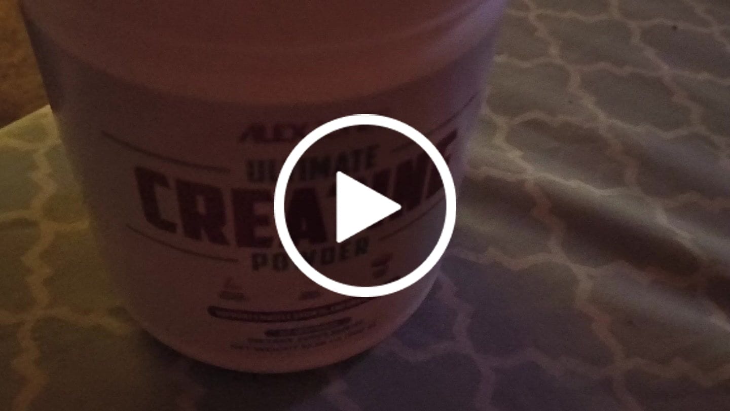Customer video review of Ultimate Creatine Powder by Alex Jones (300 Grams) (60 Servings)