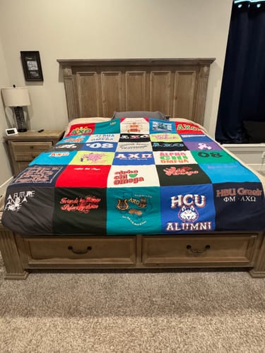 Customer photo review of Classic T-Shirt Blanket