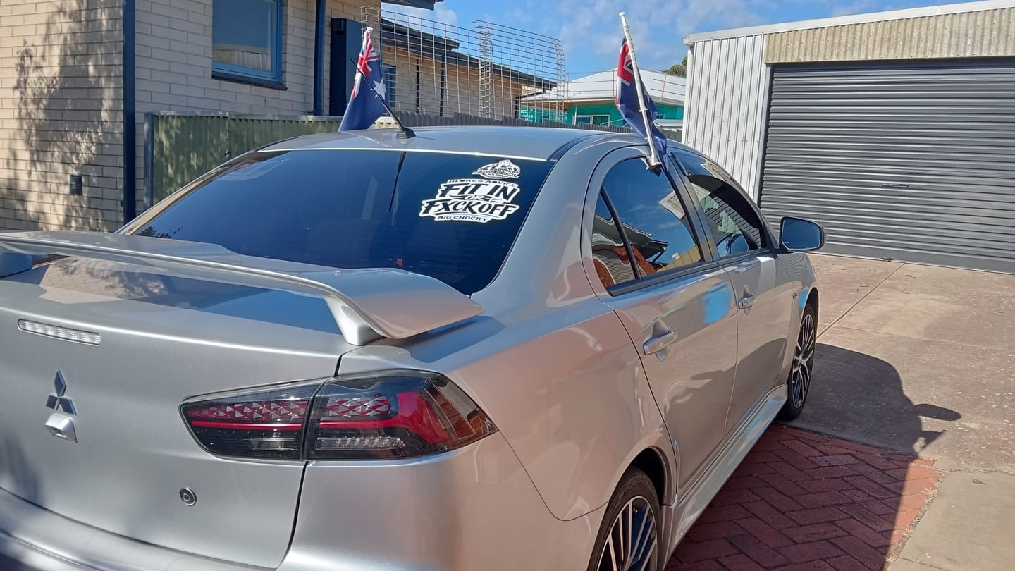 Customer photo review of Big Chocky | Fit In Sticker - 250x215mm