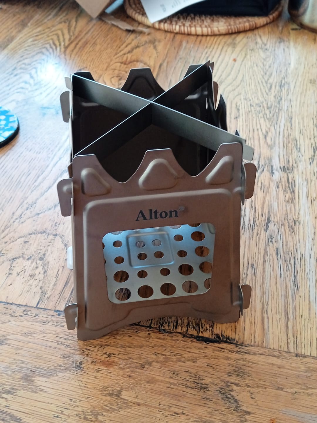 Customer photo review of Titanium Flatpack Twig Stove