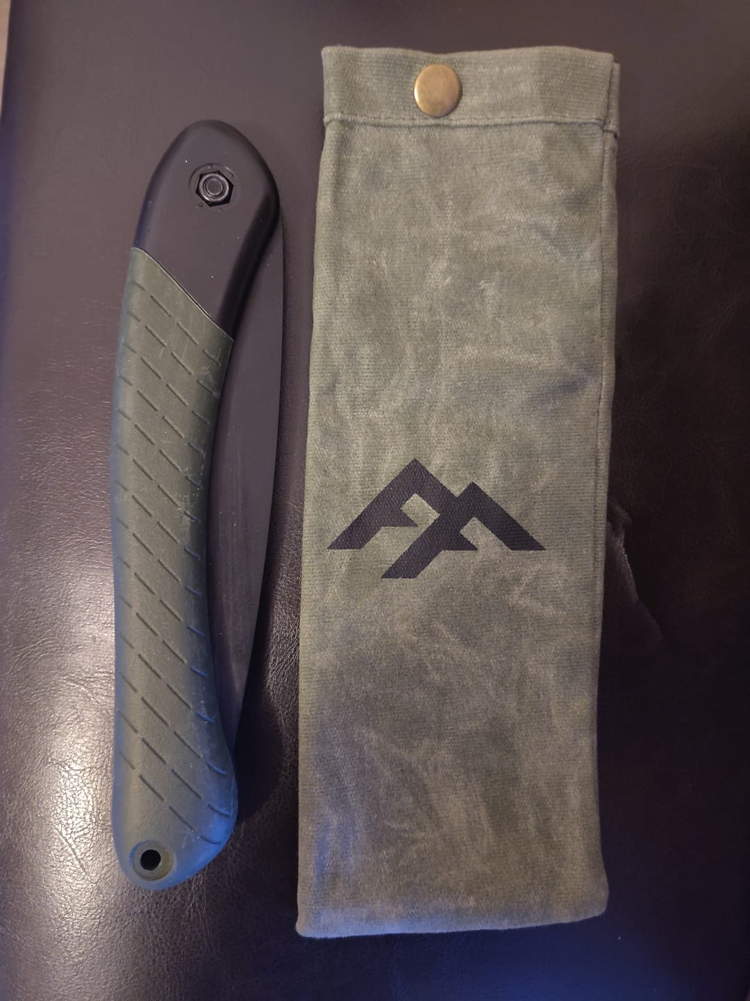 Customer photo review of Folding Saw Bags | Compatible with Silky's POCKETBOY, GOMBOY, & BIGBOY | Waxed Cotton Canvas