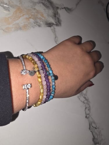 Customer photo review of Blue Apatite Bracelet Mini