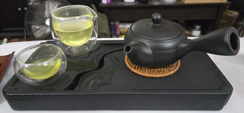 Customer photo review of Tokoname Kyusu Fukamushi Teapot