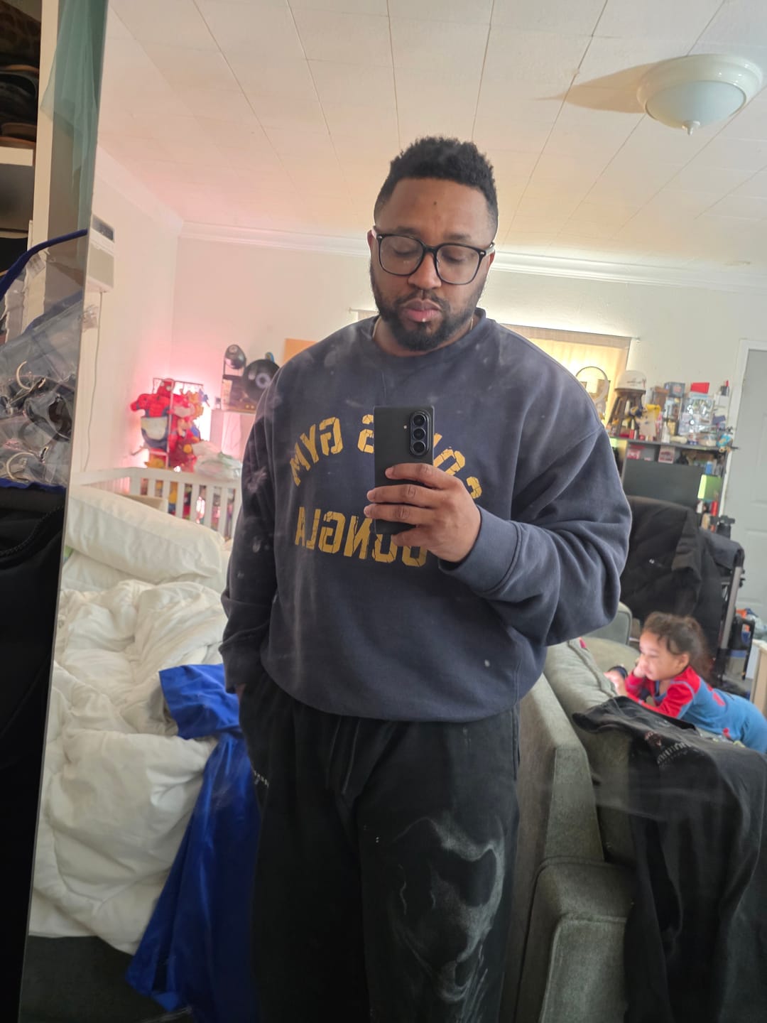 Customer photo review of 5166 - Gold's Iron Legacy Vintage Crewnecks