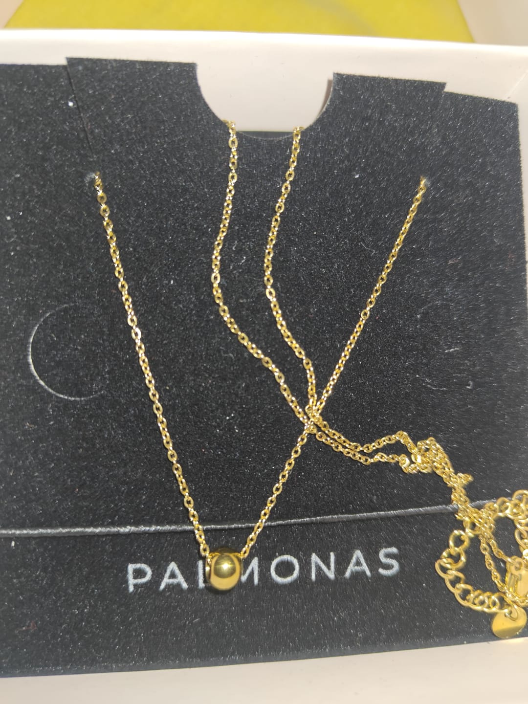 Customer photo review of Delicate Motif Accent Necklace