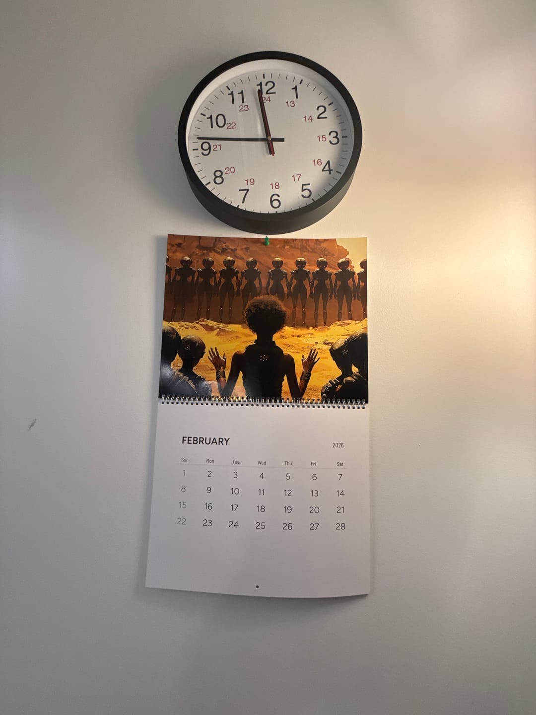 Customer photo review of Afro Galactic Her 2026 Calendar
