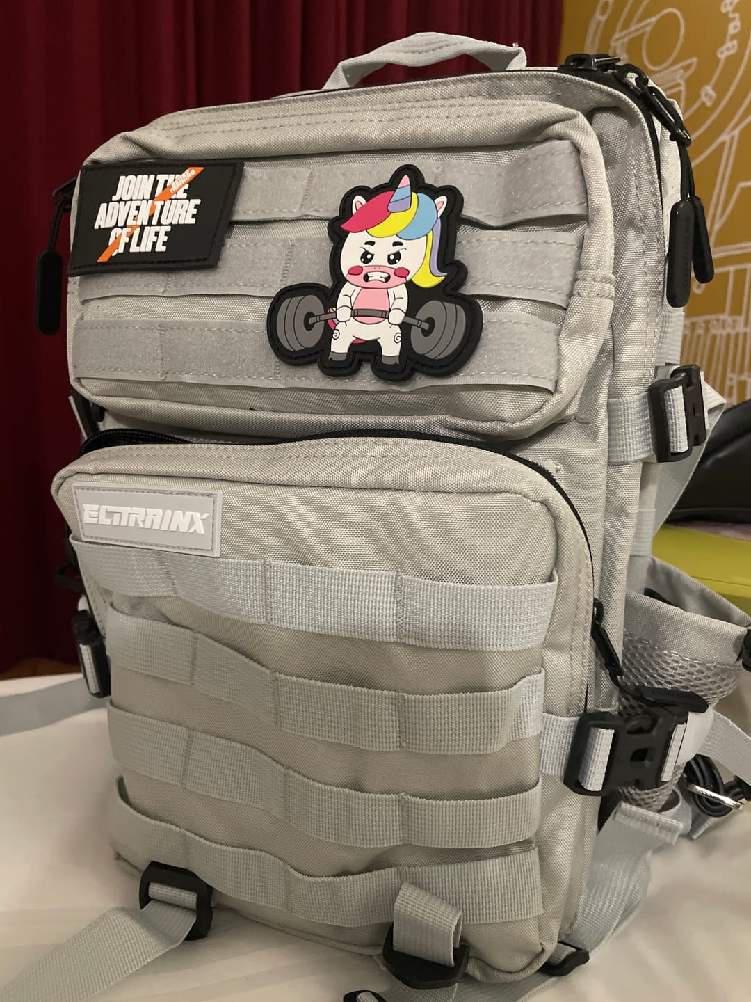 Customer photo review of Parche Unicornio Bodybuilder