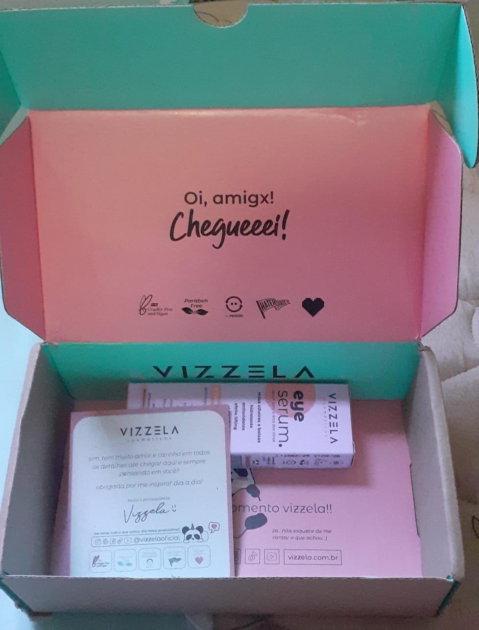 Customer photo review of Eye Serum - Vizzela