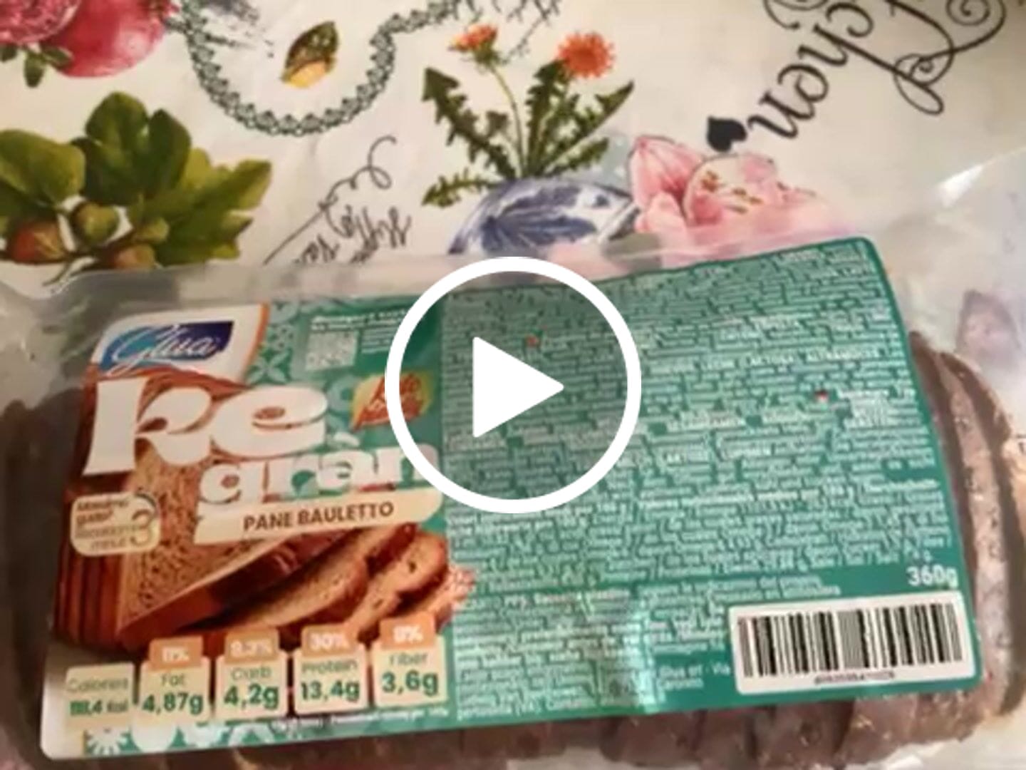 Customer video review of Pane proteico Bauletto
