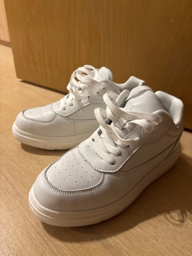 Customer photo review of ELEVATESHOES WHITE CLASSY