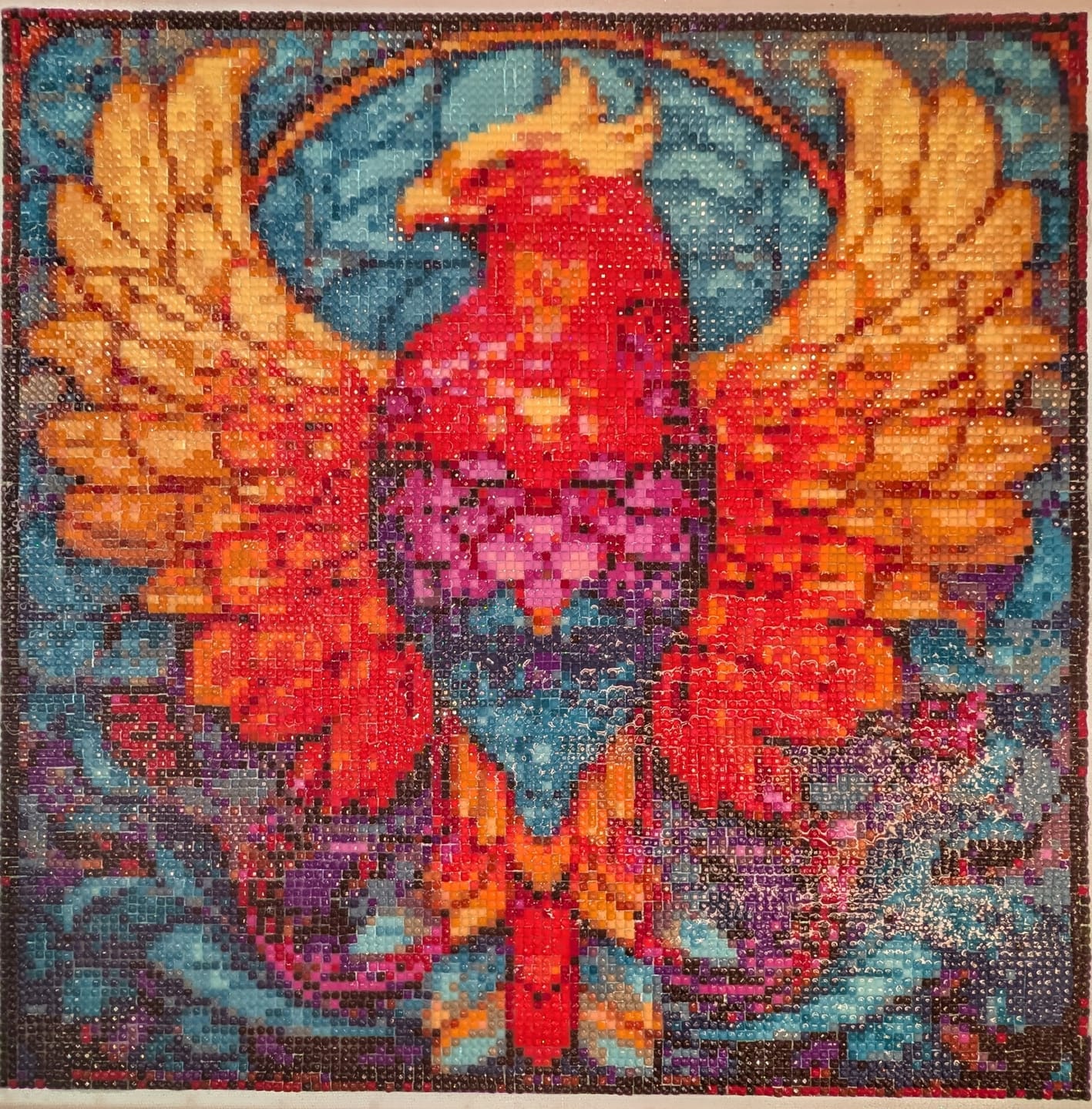 Customer photo review of Phoenix Rising - Time Limited Exclusive Diamond Painting Kit