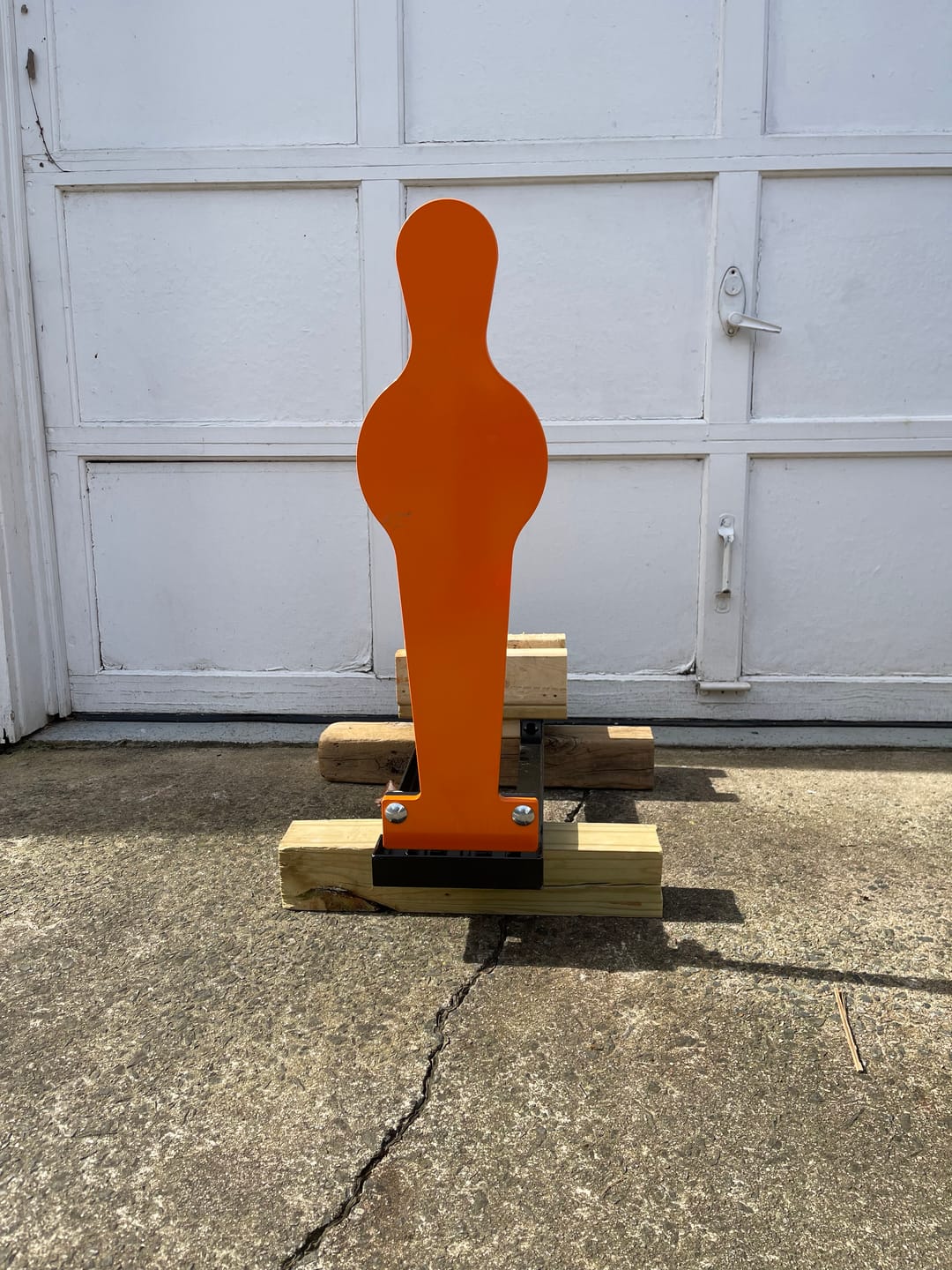 Customer photo review of 28" AR500 Steel 3/8" Thick Auto Reset Popper Target