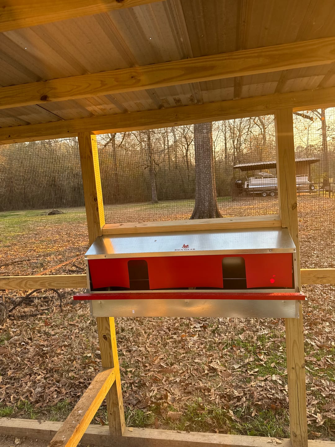 Customer photo review of Large (48") Reversible Roll-out Nest Box (Up to 50 Hens)