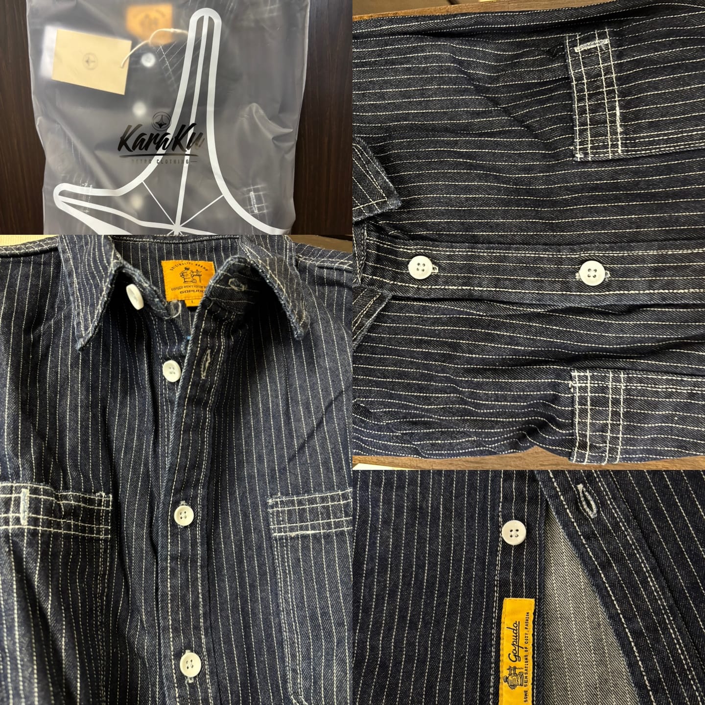 Customer photo review of WABASH　ウォバッシュストライプデニムシャツ